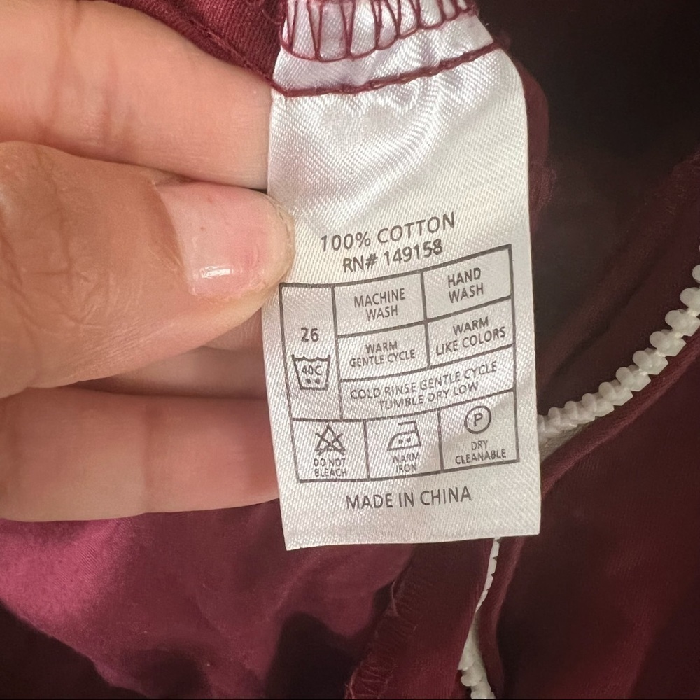 Craft + Flow Deep Red Jacket Size Medium - image 8